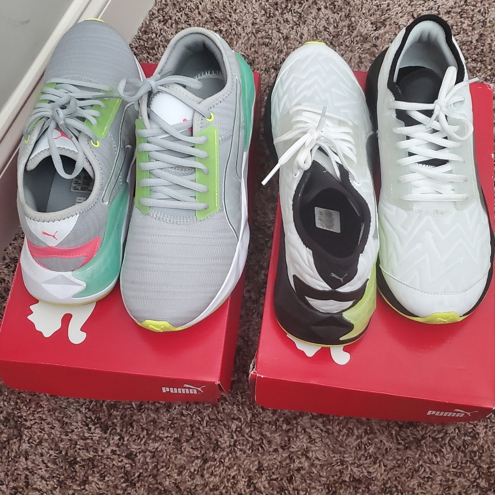 Womens PUMA CELL TENNIE SHOES 2 LOT